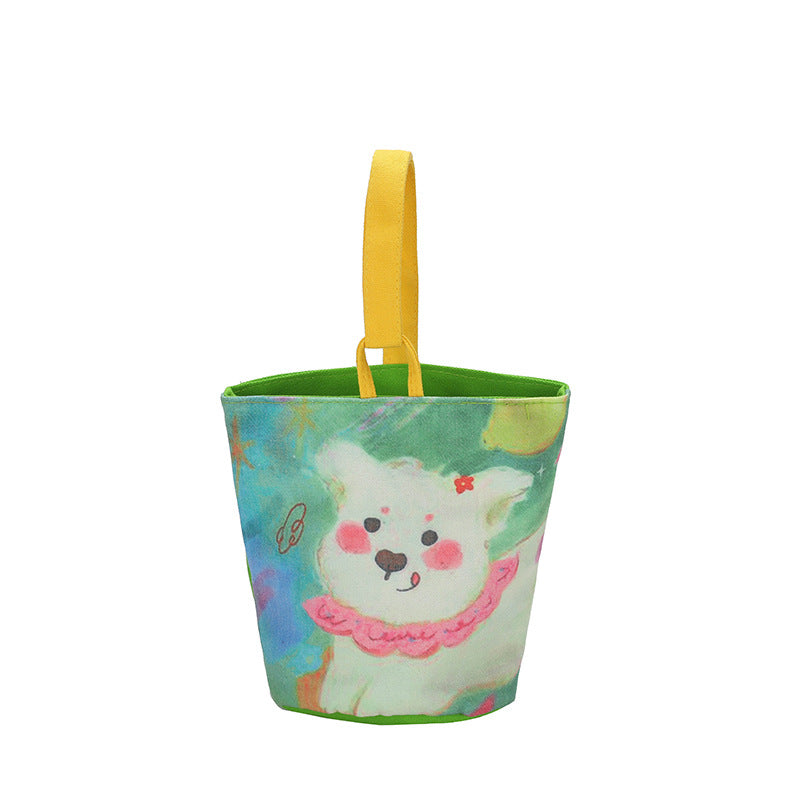 Oil Painting Style Handbag Cute Printing