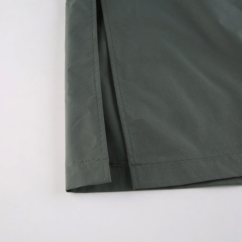 European And American Street Retro Split Skirt
