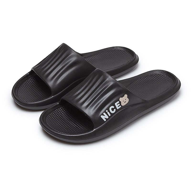 Bathroom Household Minimalist Cartoon Pattern Slippers