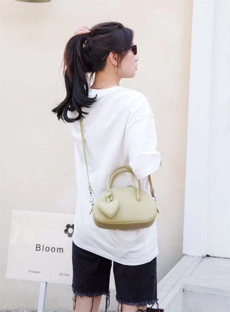 Handbag For WomenLuxury Desinger Heart Crossbody Bag Solid Concise Ladies Femlae Bag