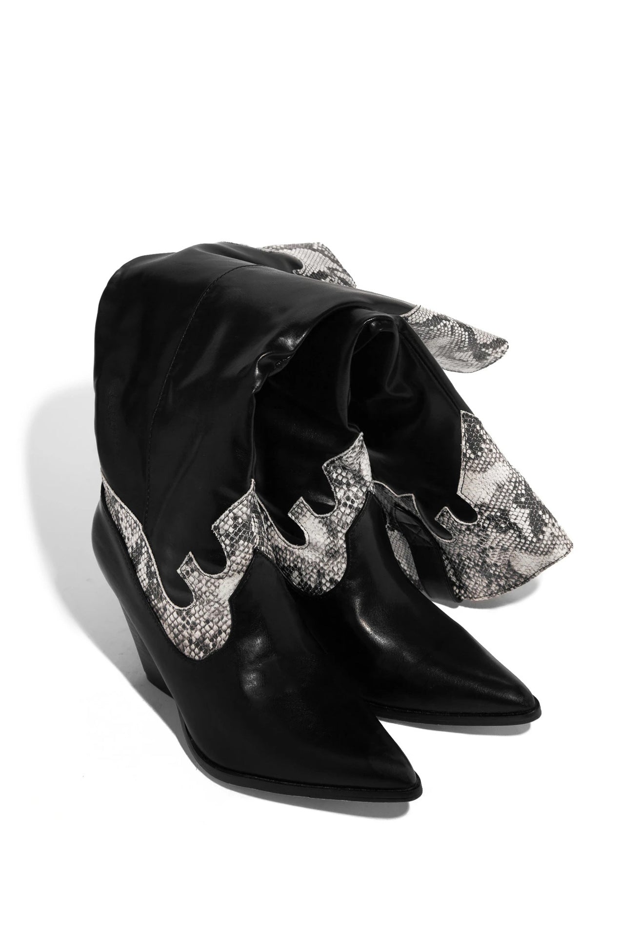 Fashion Women's Simple Leather Knight Boots