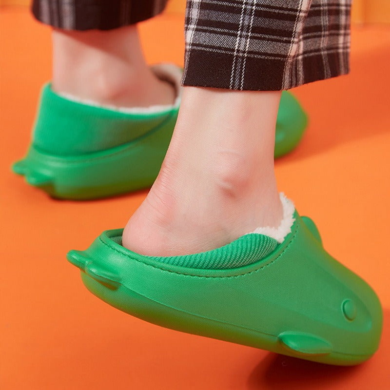 Shark Shape Slippers Home Unsiex Waterproof Platform Shoes Winter