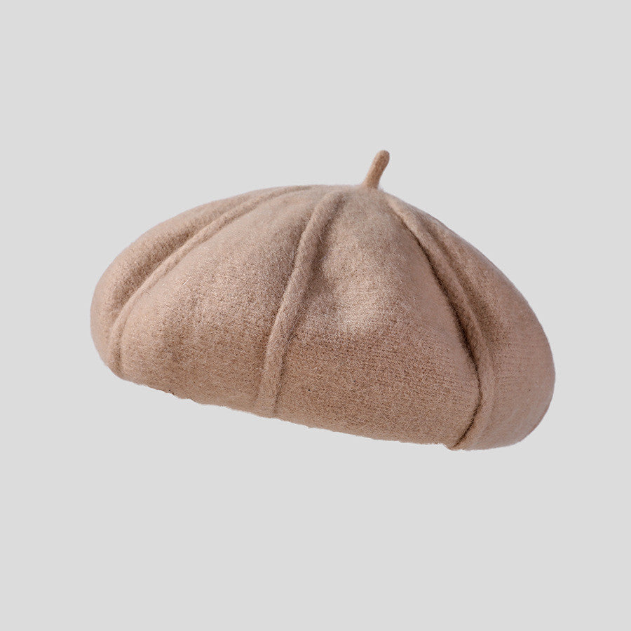 Japanese Simple Women's Cashmere Knitted Beret