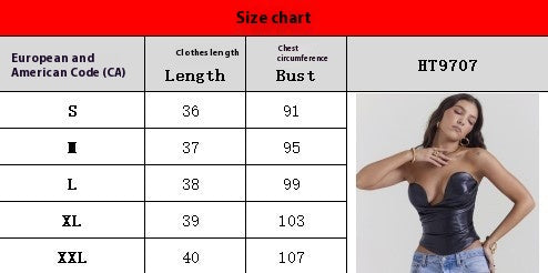 Kvinders Fashionable Dybe V-hals Tube Top til Fest