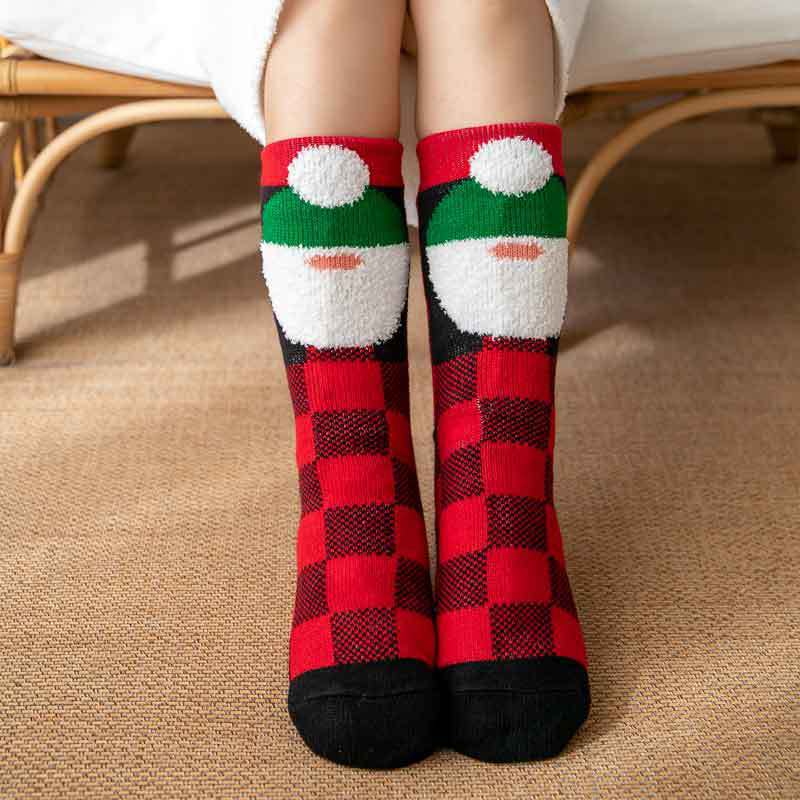Plush Coral Velvet Stockings Household Sleeping Carpet