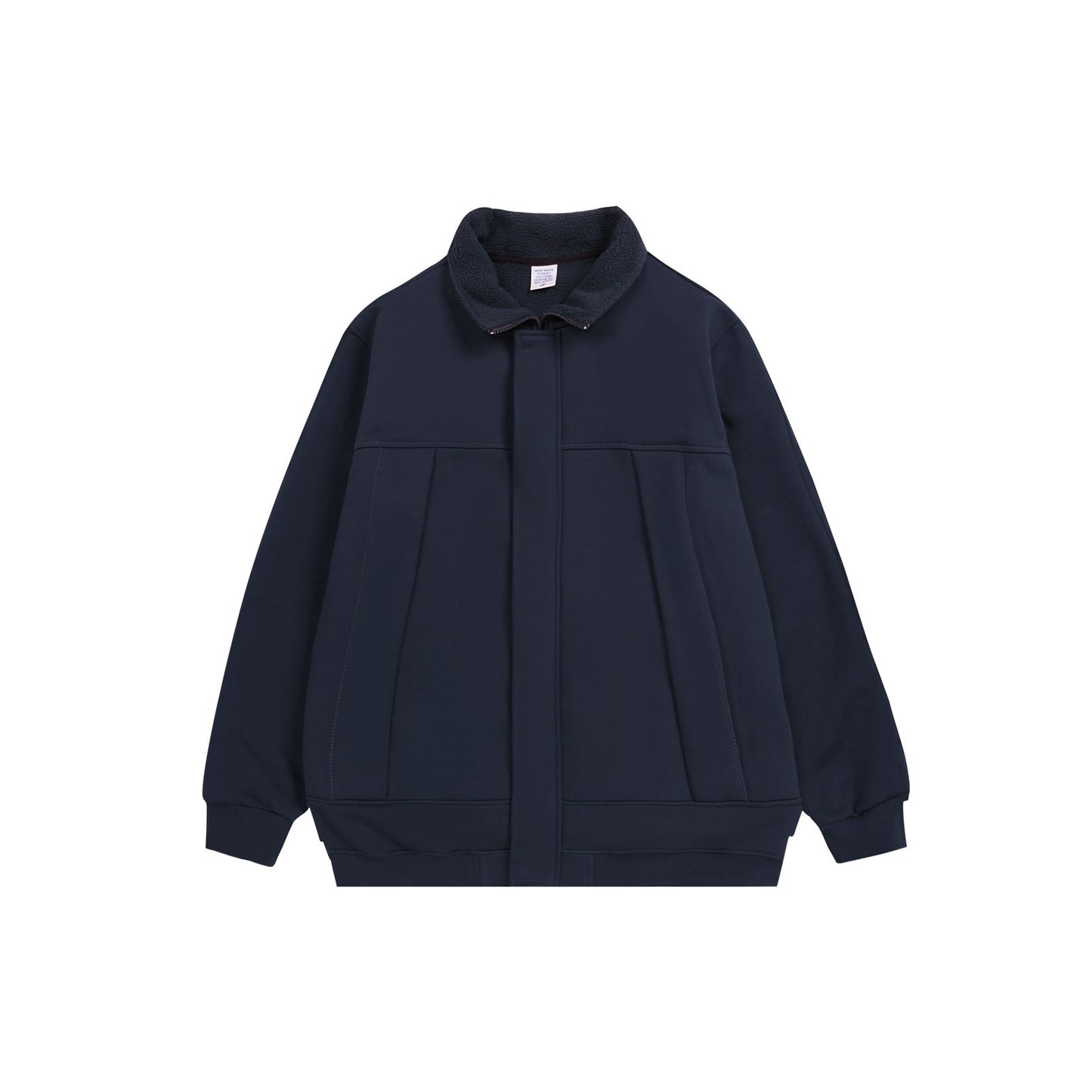 Heavy Weight Polar Fleece High Lapel Hasselblad Solid Color Zipper Coat Jacket