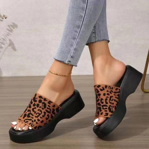 Women's Simple All-match Wedge Platform Slippers