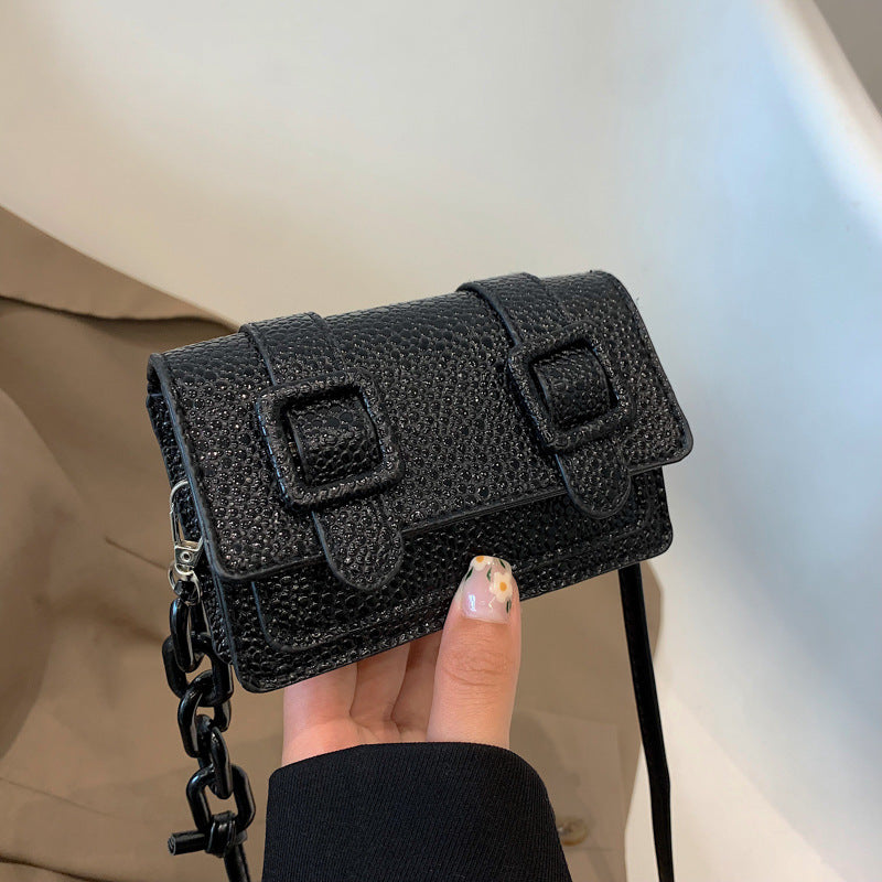Fashion Color Contrast Blooming Shoulder Crossbody Small Square Bag