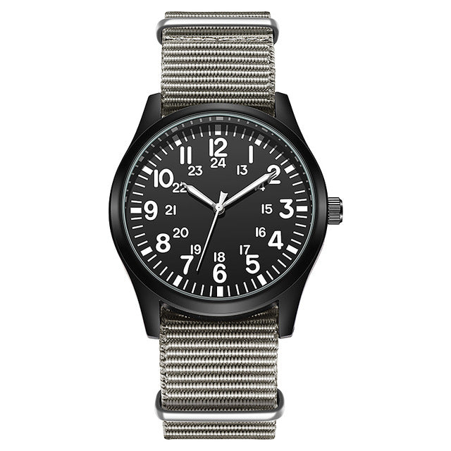 Force Field Fabric Strap 24-hour Display Watch