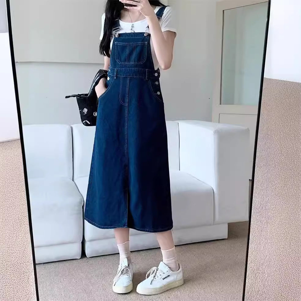 Trendy Artistic Long Suspender Dress For Women