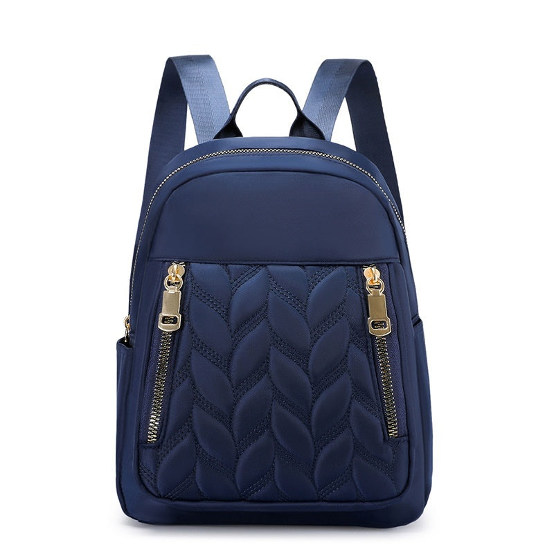 Fashion Women's Backpack Simple Rhombus Trendy Solid Color