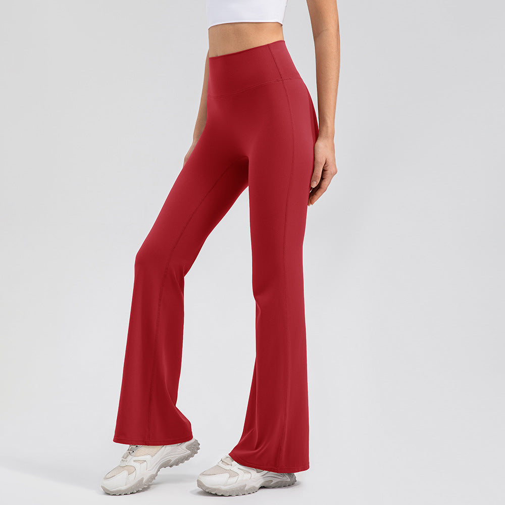Female High Waisted Hip Lifting Micro Trumpet Yoga Pants