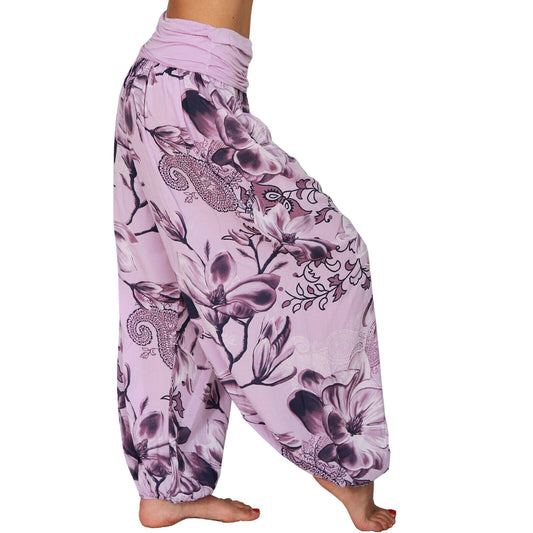 European And American Printed Loose Casual Wide-leg Harem Pants