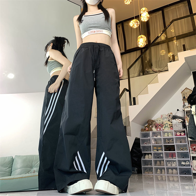 Wide-leg Overalls Women's Casual Loose Track Sweatpants