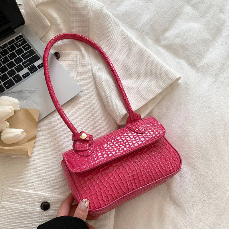 Vintage Women's Bag Fashion Simple Western Style Handheld Single Shoulder