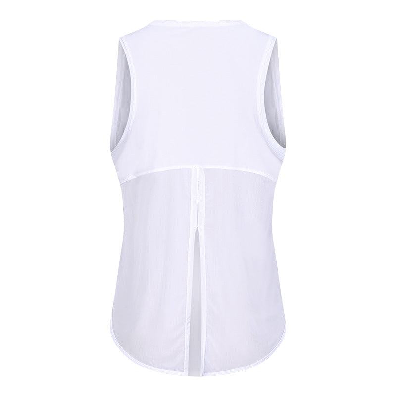 Women's Fitness Running Fashion Bandage Quick-drying Breathable And Loose Sleeveless Blouse