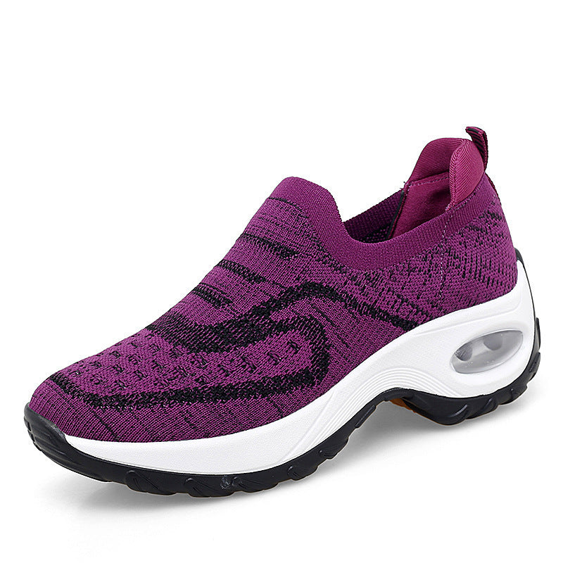 Old Beijing Cloth Red Sports Soft Bottom Air Cushion Shoes