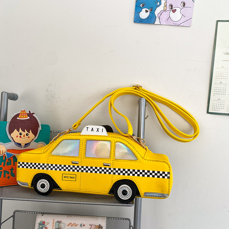 Fashion Kreativ Taxi Pu Messenger Taske Til Kvinder