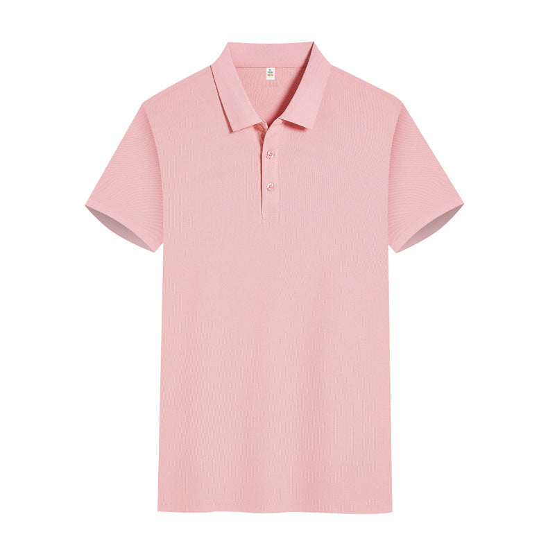 Solid Color Polo Shirt Overalls