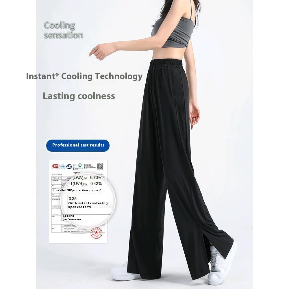 High Waist Drooping Straight Wide-leg Pants Versatile Slimming Loose