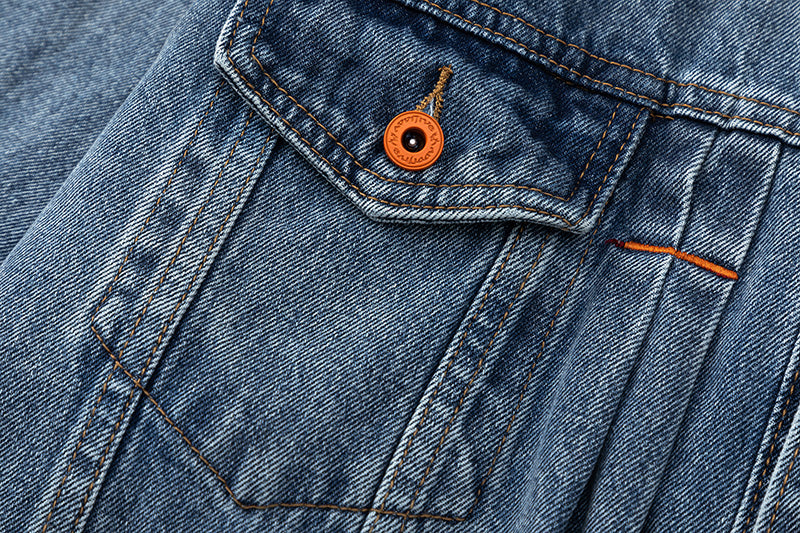 Punk High Street Old Wash Denim Clothes Jacket