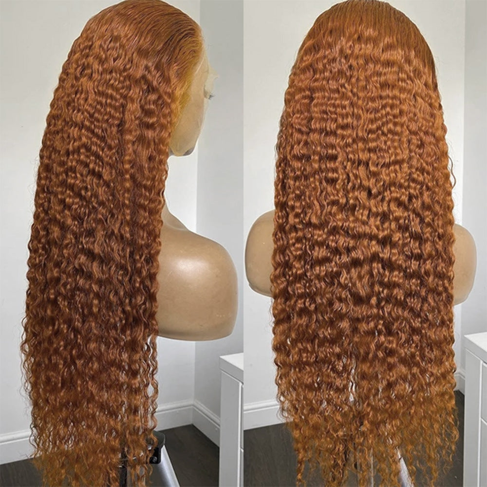 Front Lace African Chemical Fiber Small Curly Hair Big Wave Wig