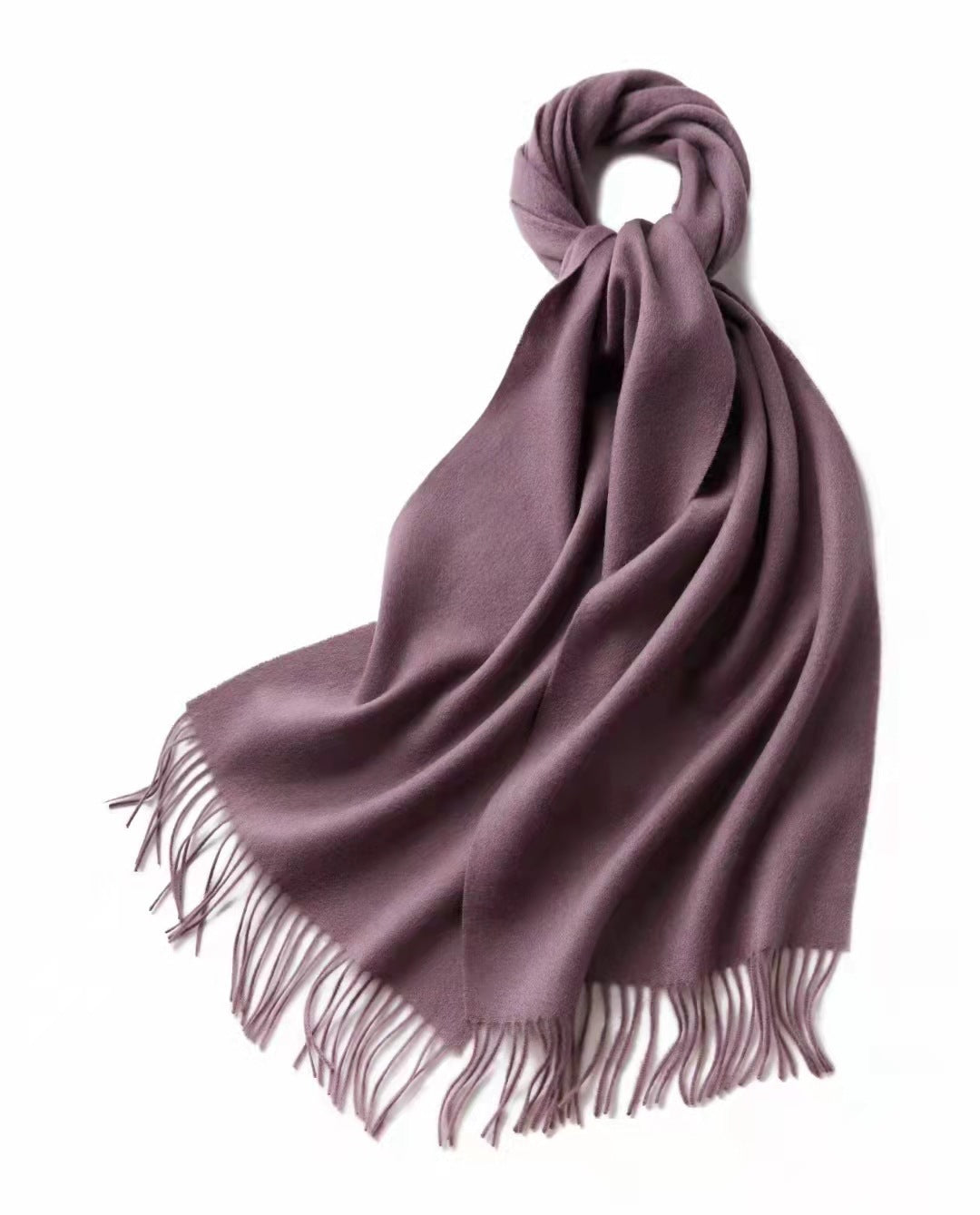 Fashion Women's Solid Color Warm Cashmere Scarf