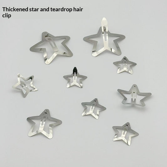 Thickened Five-pointed Star Clips For Kids DIY Crafts Hair Accessories And Headwear
