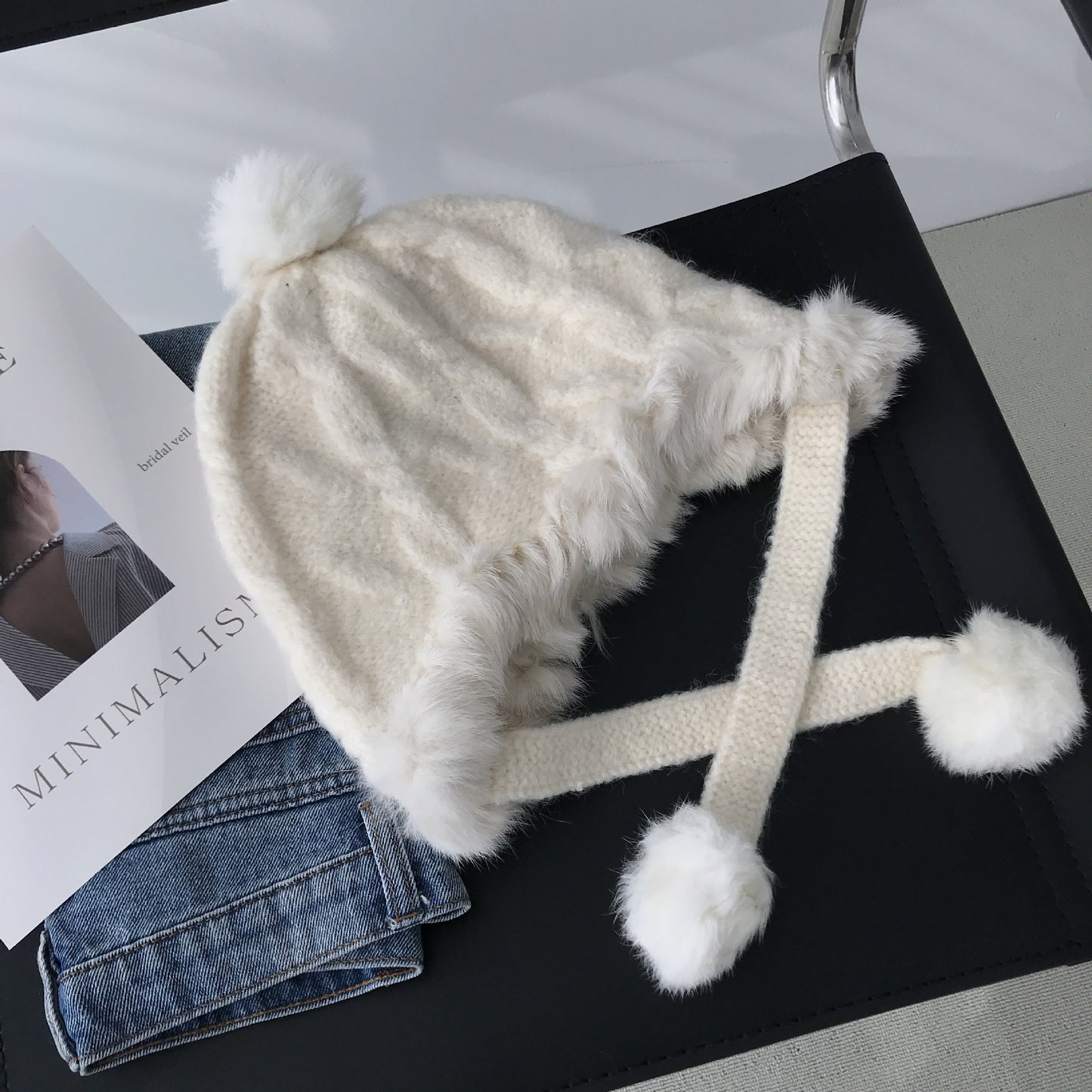 Gentle All-match Fleece Rabbit Fur Lei Feng Hat