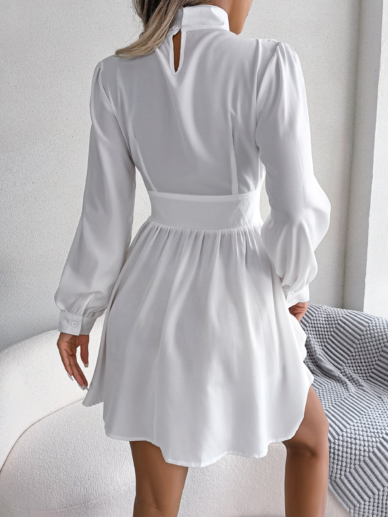 Women   Sexy Cutout Tie Waist Flowy Dress