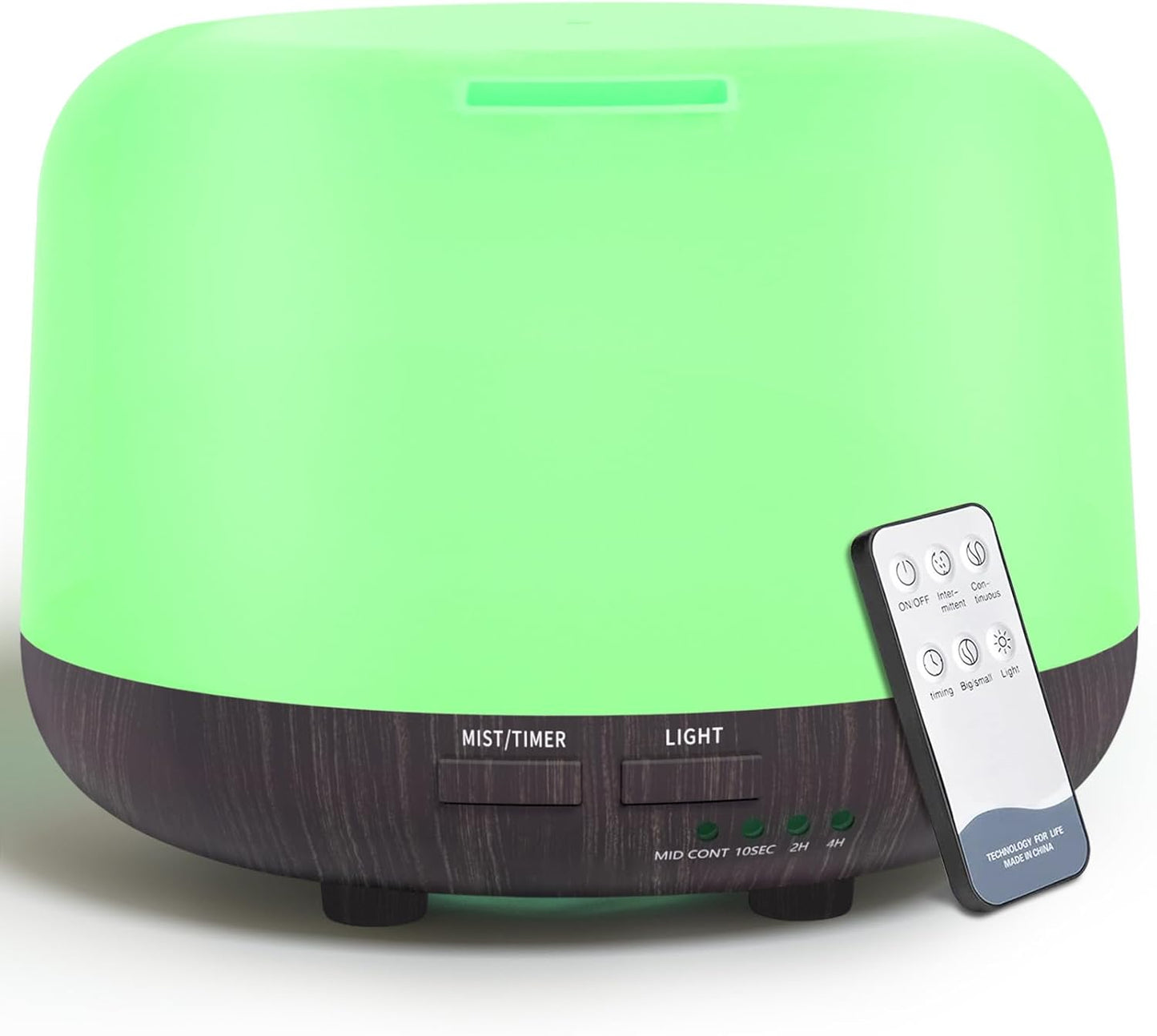 Oil Diffuser Humidifier 300Ml,Electric Ultrasonic Air Aroma Diffusers Vaporizer,Scent Mist Defuser with Remote,Auto-Off,7Led Color Changing Light for Large Bed Room,Home,Office