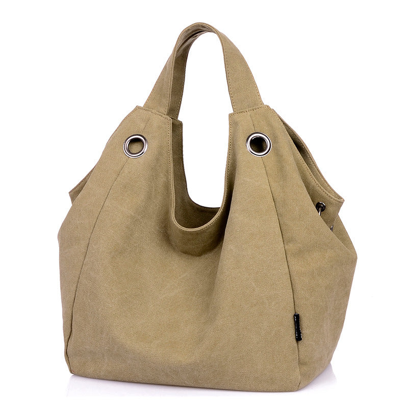 Large Capacity Canvas Backpack Retro Portable