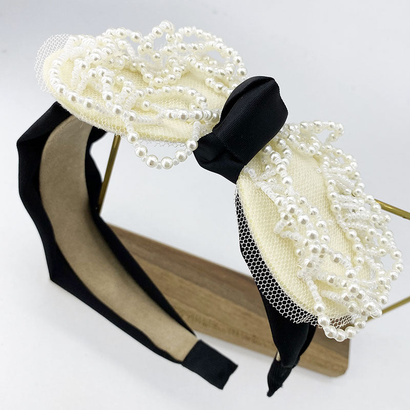 Fashion Women's Sponge Pearl Simple Headband