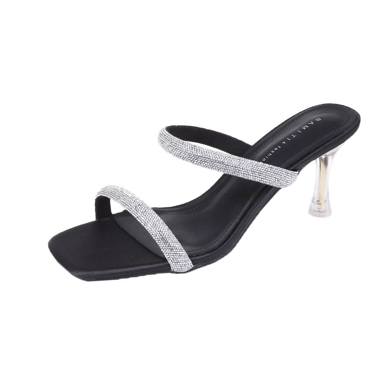 Women's New Summer All Match High Heel Slippers