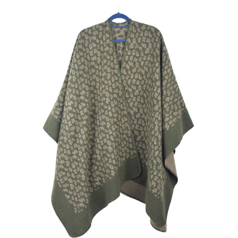 European And American Fashion Geometry Pattern Shawl Blanket Dual-use