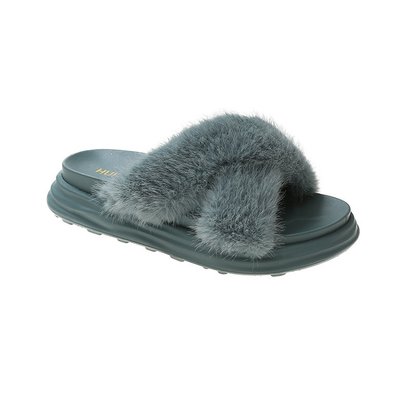 Fashionable Outer Wear Netflix One-piece Flat Bottom Comfortable Casual Sandals