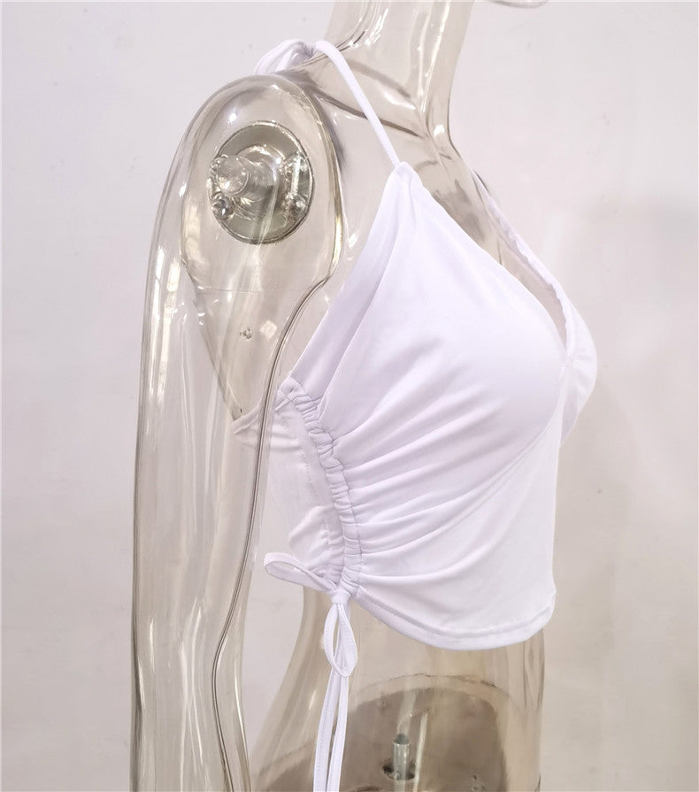 Women's Top Suspenders Halter Neck U Neck