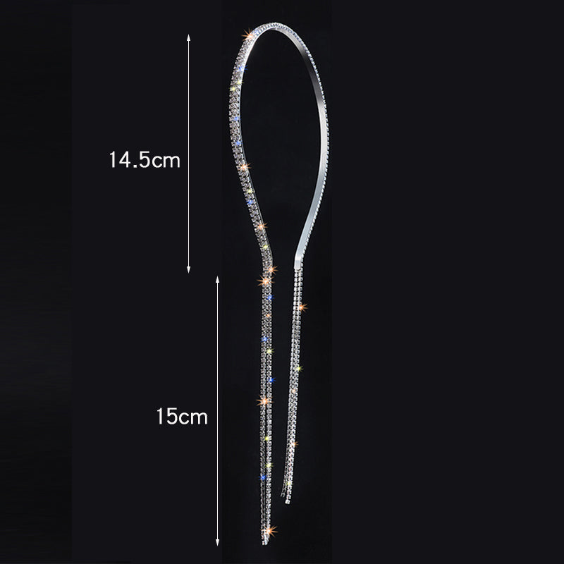 Rhinestone Tassel Band Temperament Pressure Hairpin Super Fairy Hair Ornament