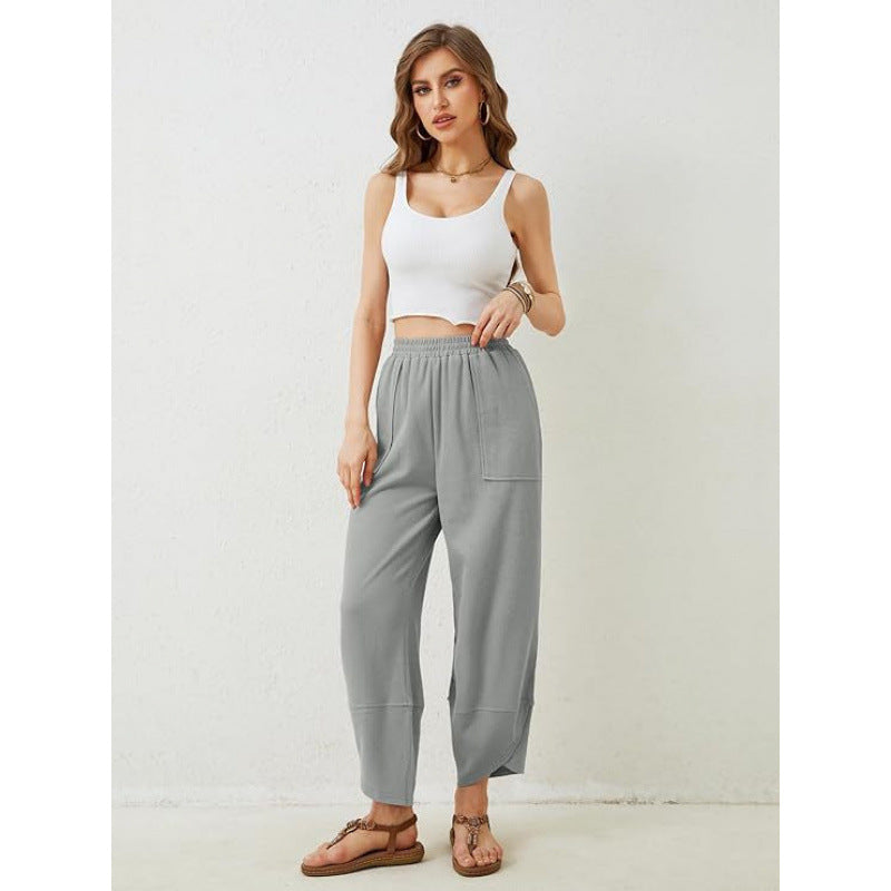Trendy Cropped Pants For European And American Women