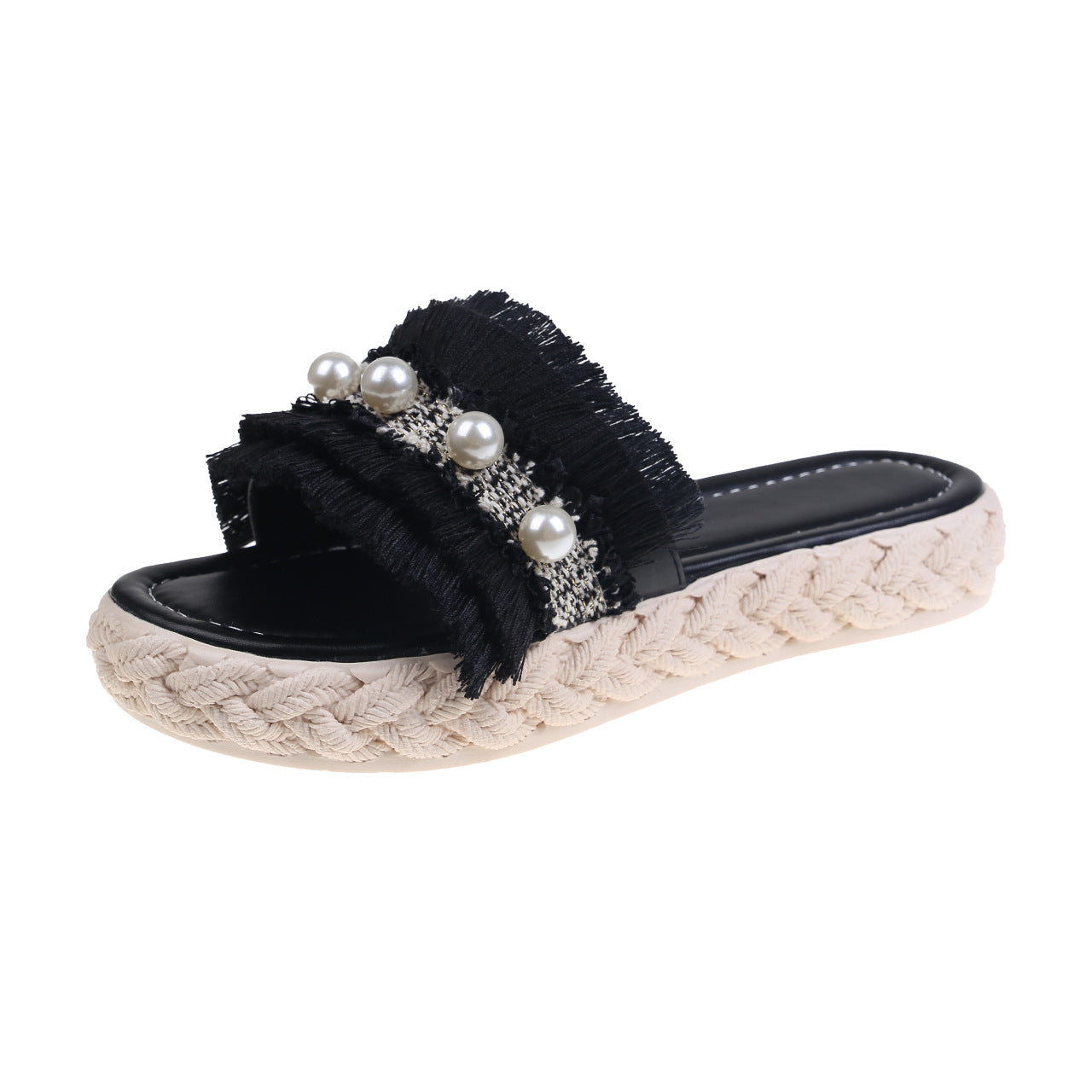 Rubber Faux Leather Korean Style Slippers