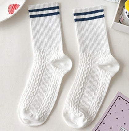 Cute Bear Korean Style Medium Tube Socks