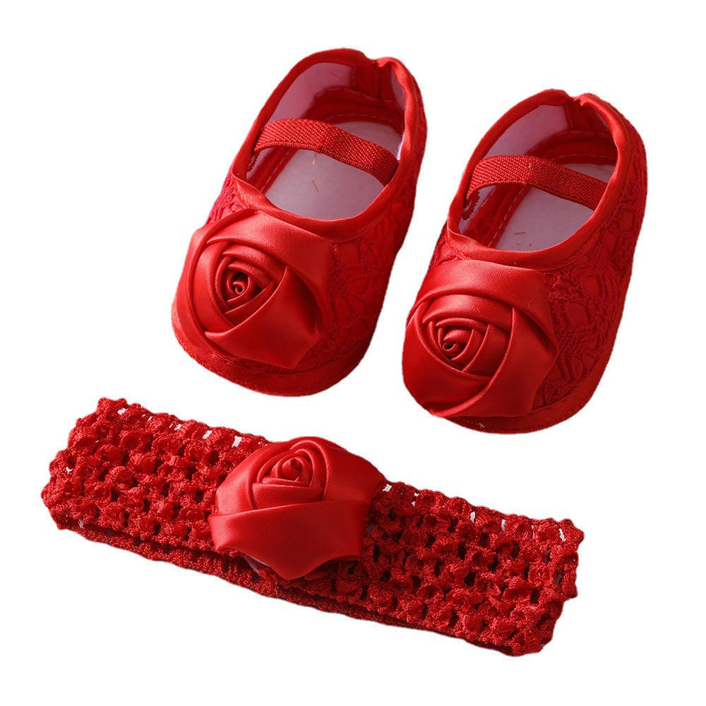 New Baby Shoes Hair Band Set Cute Princess