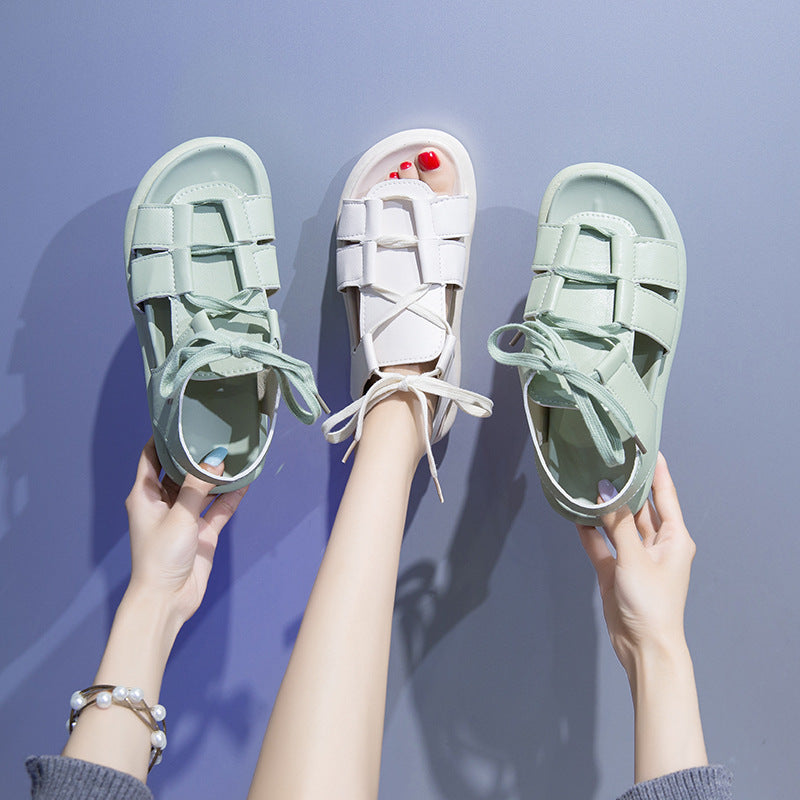 Summer Niche Sports Flat Roman Women's Shoes