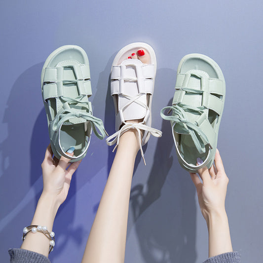 Summer Niche Sports Flat Roman Women's Shoes