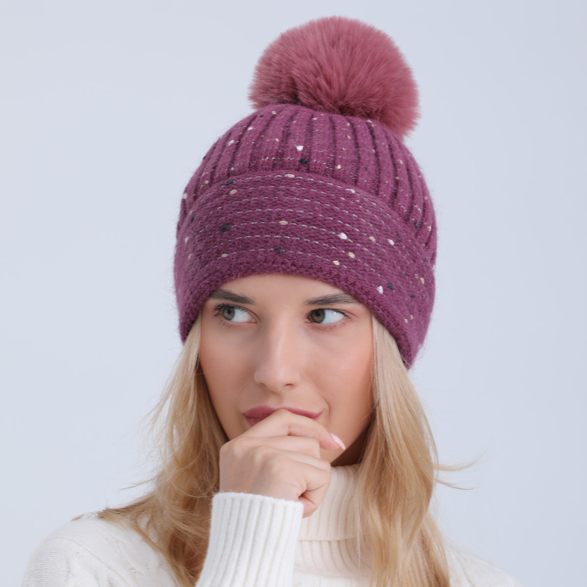 Ladies Fashion Personality Warm Fleece Beret