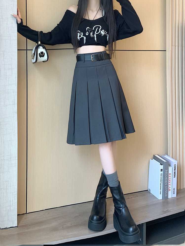 Fashion Personality Retro Pleated Skirt For Women