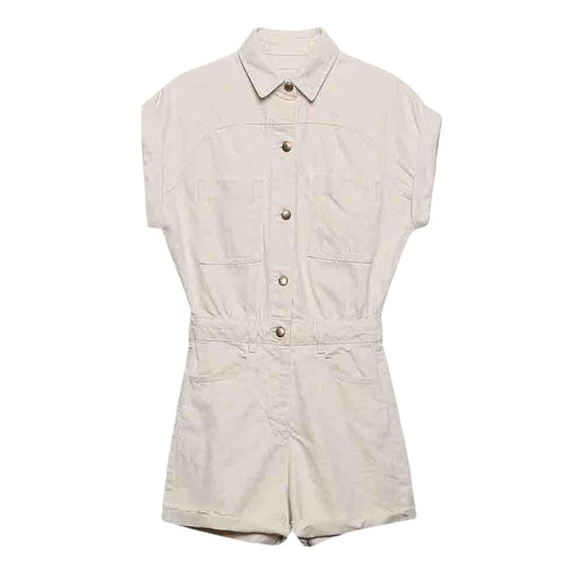 Summer Commute Women's Short Denim Jumpsuit