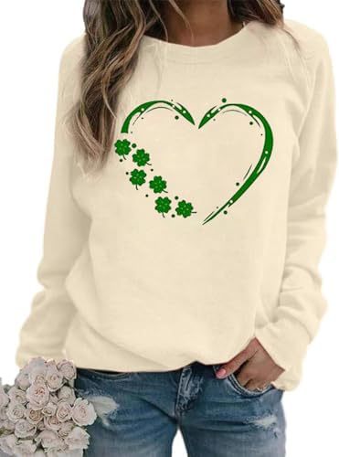 Dame Langærmet Pullover Top med Print