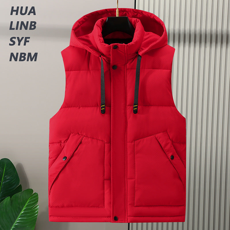 Winter Plus Size Men's Cotton Vest Stylish And Handsome Cold-proof