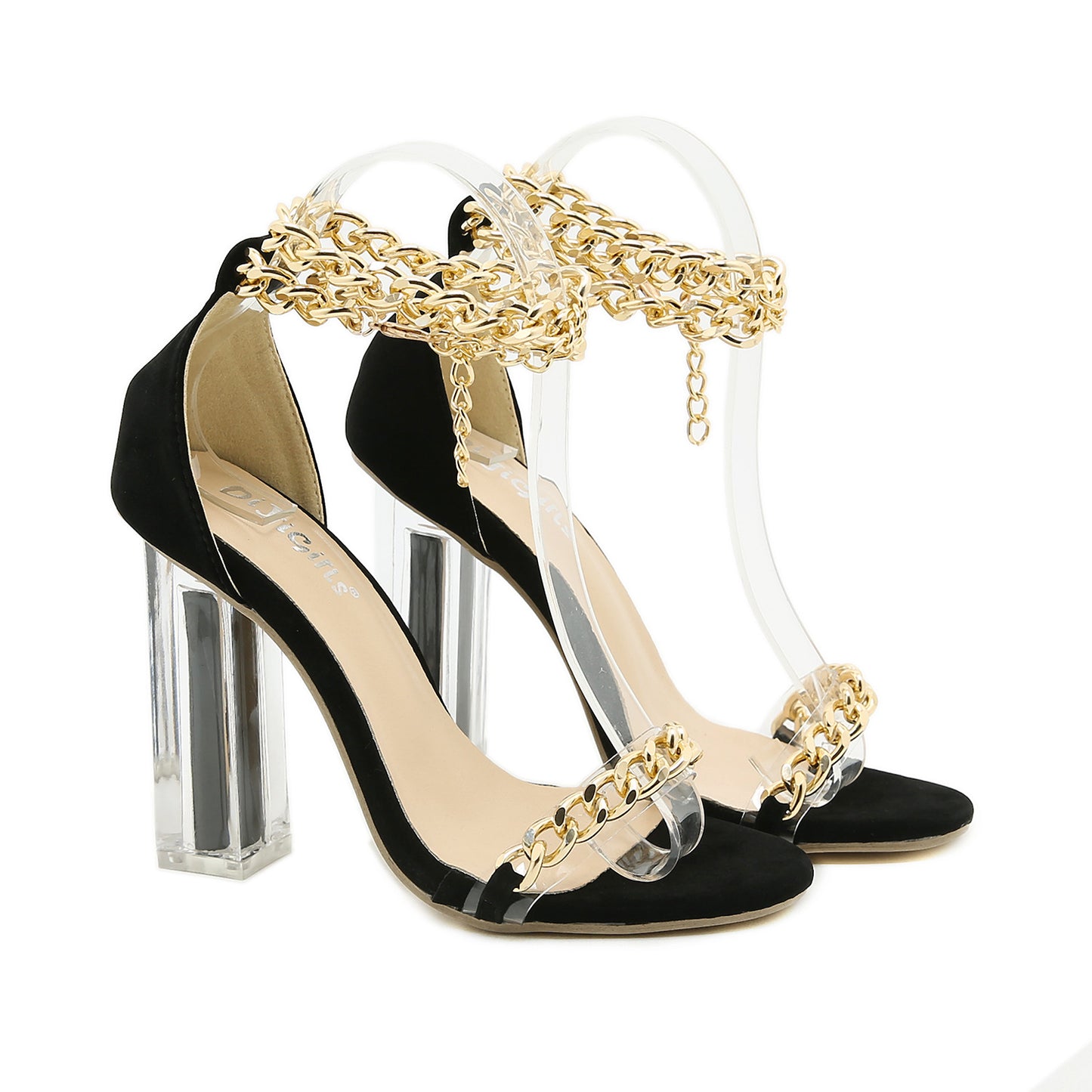 Simple And Comfortable Women's Crystal Heel Sandals